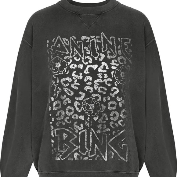 Anine Bing Sweatshirt Leopard Medium 